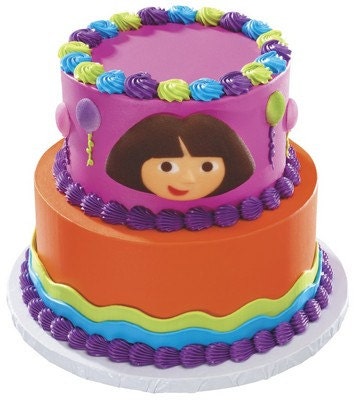 Dora the Explorer and Balloons Edible Sugar Cake Kit Il_170x135