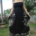 Hand Tie dye black long maxi dress
