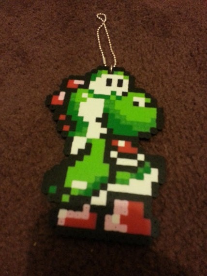 Yoshi Perler Bag Tag