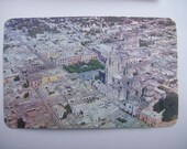 Unused Vintage Mexico Church Postcard and Surrounding Area, Color Photograph, Religious Postcard, Collectible