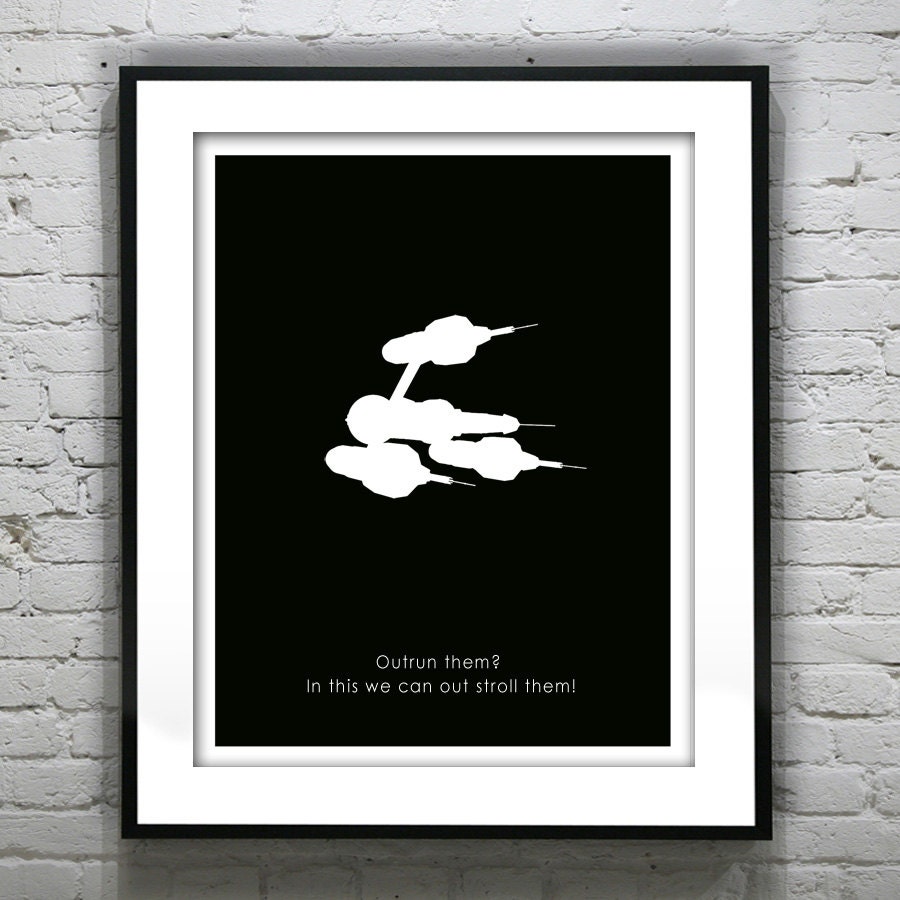 Blakes 7 Liberator Poster Art Print 11 X 14 British TV Show Blakes Seven Sci Fi Sci-fi