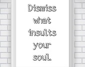 Inspirational Quote Print - 81/2 x 11 Print - Home Decor - Typography Word Art Print - Inspiring Wall Art - Quote Print - Love Art
