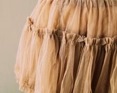Tulle Skirt // Dusty Mocha Chocolate Brown // Ballerina Tutu Skirt Romantic Marie Antoinette Fashion