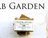 Set of 3 "Herb Garden" Handmade All Natural Olive Oil & Avocado Butter Soaps: Basil, Rosemary, Lemongrass