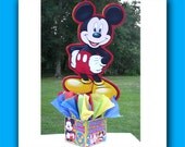 DIY Small Disney Mickey Mouse Birthday Party Centerpiece, Mickey Mouse Clubhouse