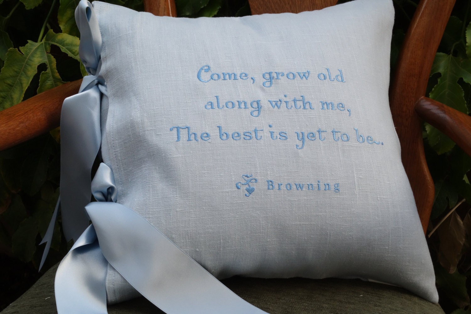 Pillow Quote: Elizabeth Browning - The Best is Yet to Be