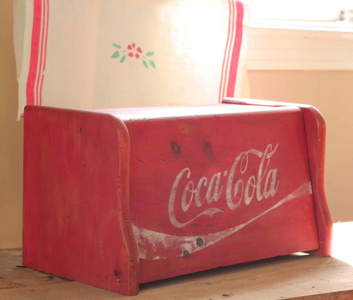 Vintage Shabby Chic Cottage Country Distressed Wooden Box-Multi-purpose Upcycled