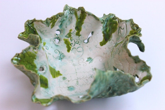 Elements Free Formed Organic Luminary Ceramic Candle Holder Votive Tea Light