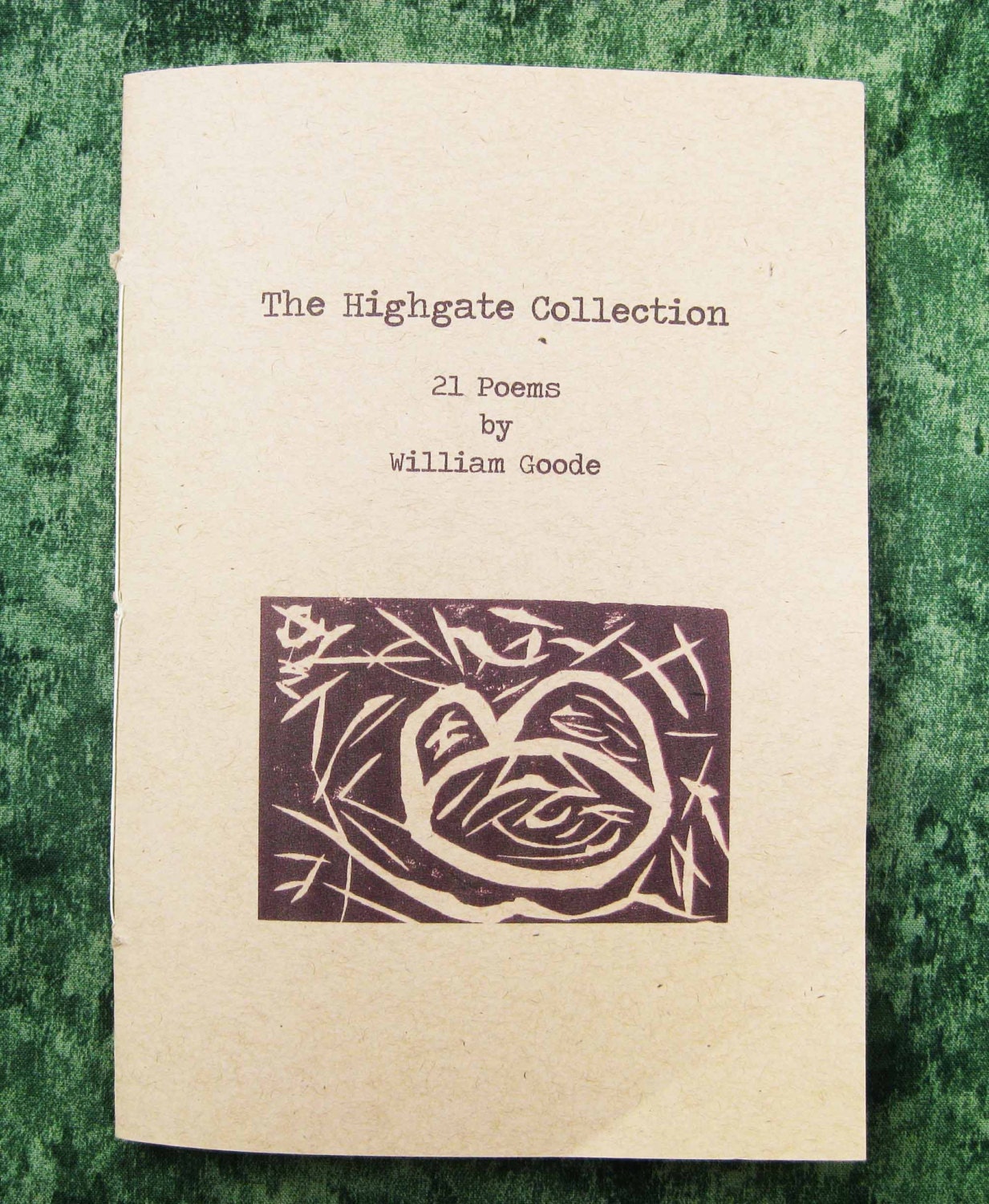 The Highgate Collection - Handmade Chapbook Of 21 Poems