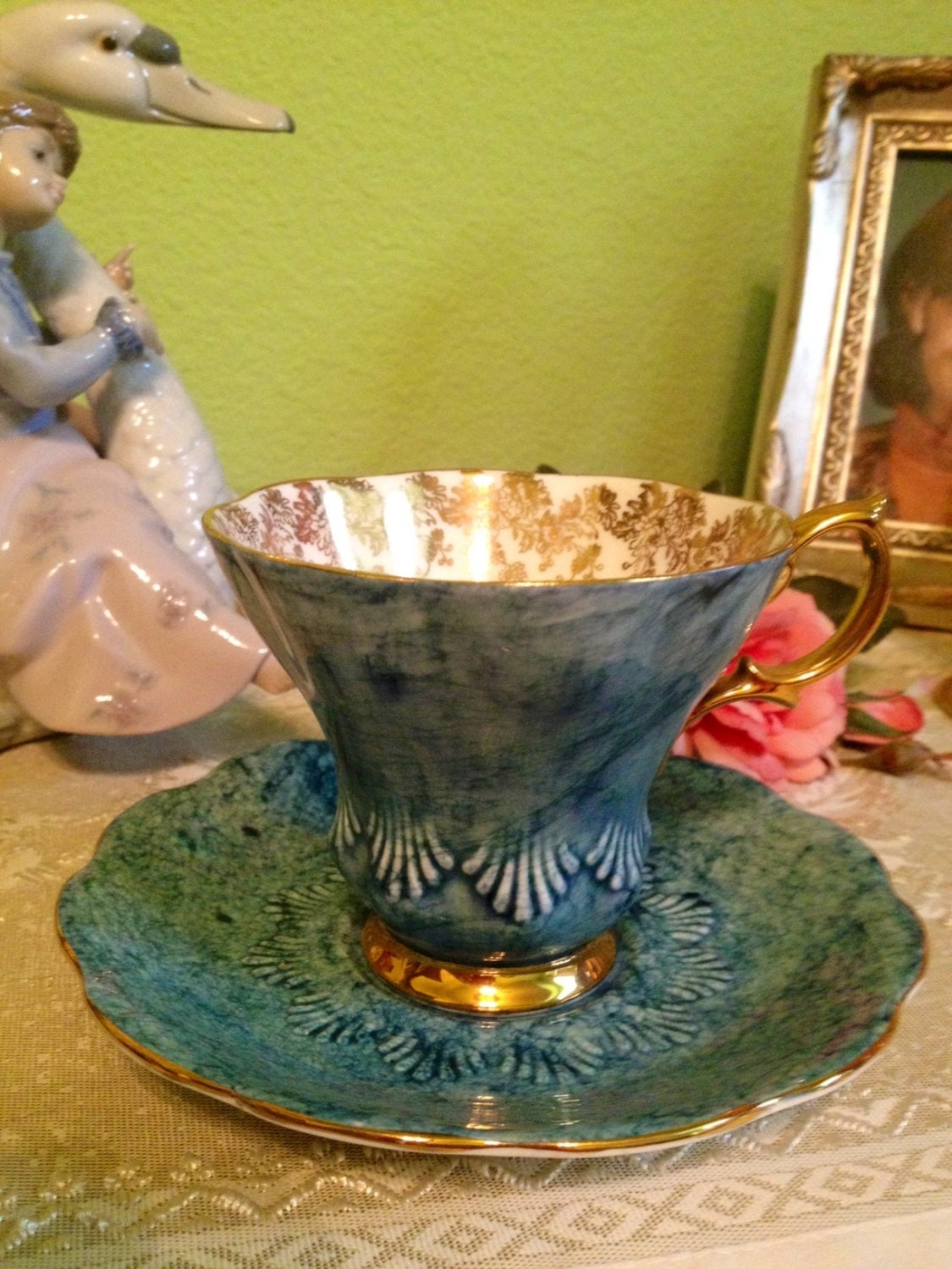 Gorgeous, Royal Albert, Bone China, Teacup and Saucer.