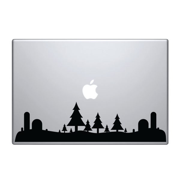 Forest Vinyl Decal / Sticker to fit Macbook Pro 13" 15" 17" - Custom sizes available - precision die cut go go exotic club city skyline