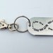 Live the life you love, Love the life you live - Infinity Symbol Keychain with Swivel Clip,  Graduation
