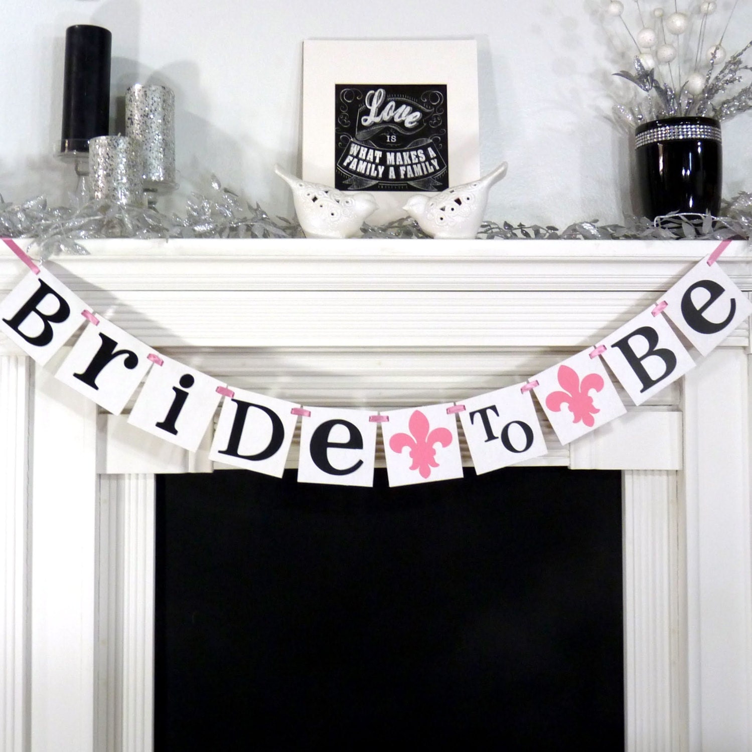 Bride to Be Banner/ Bridal Shower/ Bachelorette Party Sign/ Wedding Shower Banner/ Garland/ Photo Prop- Wedding Decor / Choose Your Colors