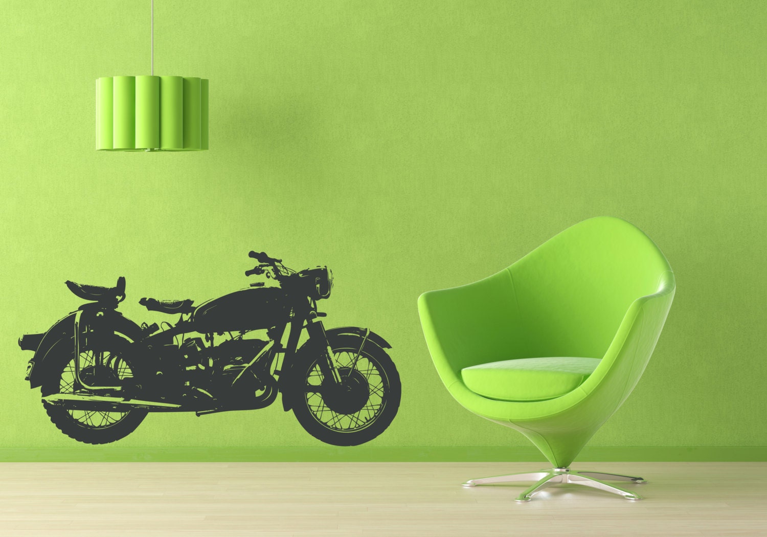 Wall Decor Wall Decal Murals Vinyl Sticker - '' Vintage Bike ''