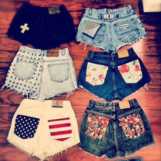 high waisted shorts custom made to order