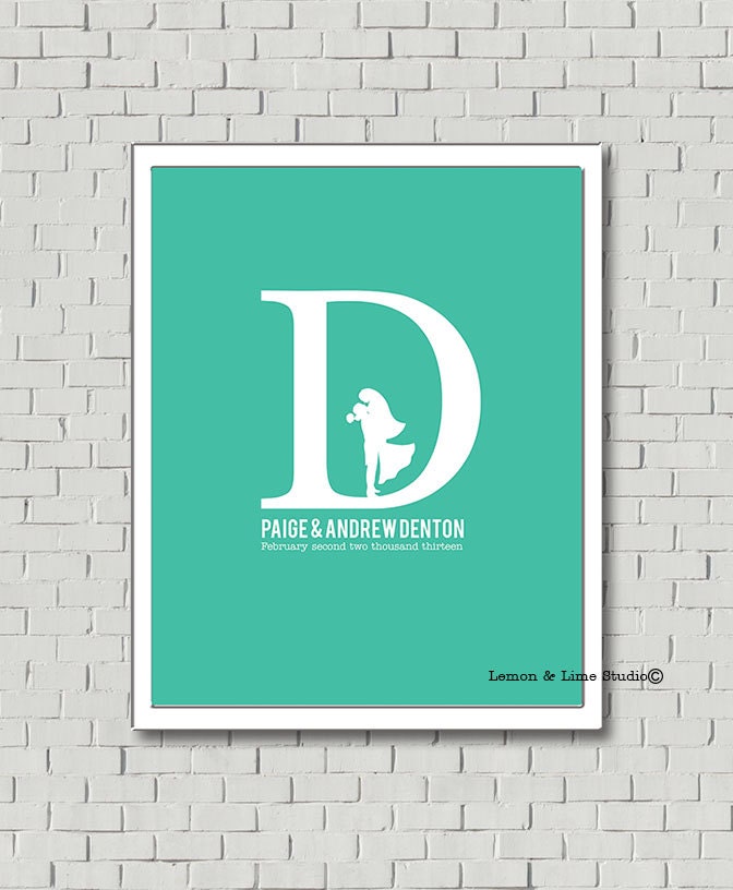 Wedding Guest Book Alternative - Monogram Wedding Guest Book - Personalized Interactive Wedding Guest Book - Wedding Poster