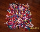 Handmade Rag Rug '' multi color made from t-shirts NOW ON SALE