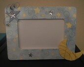 Moon and stars baby frame
