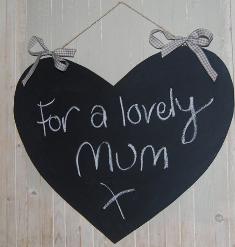 Heart Shaped Handmade Blackboard/ Chalkboard,Kitchen, Wedding, Shabby Chic.