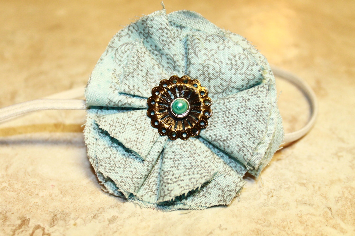 Acqua Flower Headband
