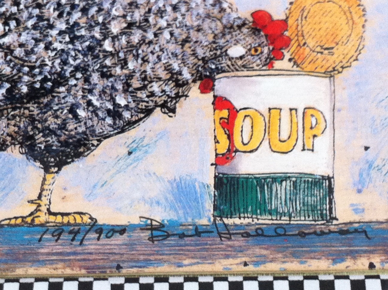 Bob Holloway Chicken Soup Limited Edition Print - Signed and Numbered