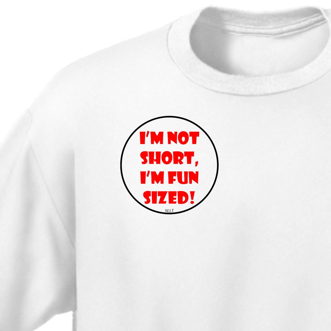 Funny Tshirt Alternative T shirt White Tee Unisex Minimalist Clothing Spring Fashion, Fun Sized