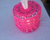 crochet toilet paper dispenser with SODA CAN TABS - 100% eco