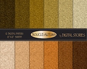 BUY 2 GET 1 FREE Boucle Autumn Textured Gold Yellow Orange Digital Paper Pack for invites,digital scrapbooking,card making.