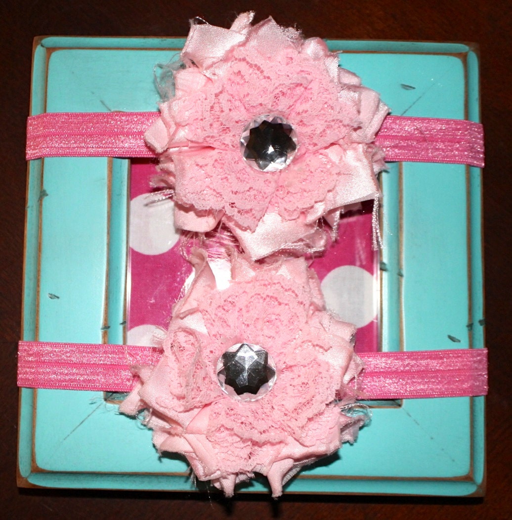 Beautiful Handmade, Shabby, Vintage Headband. Wedding, Photo Prop, Flower Girl.  Perfect for that Special Occasion.
