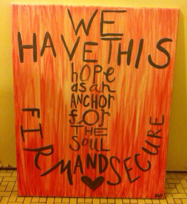 Anchor of Hope Acrylic Canvas 