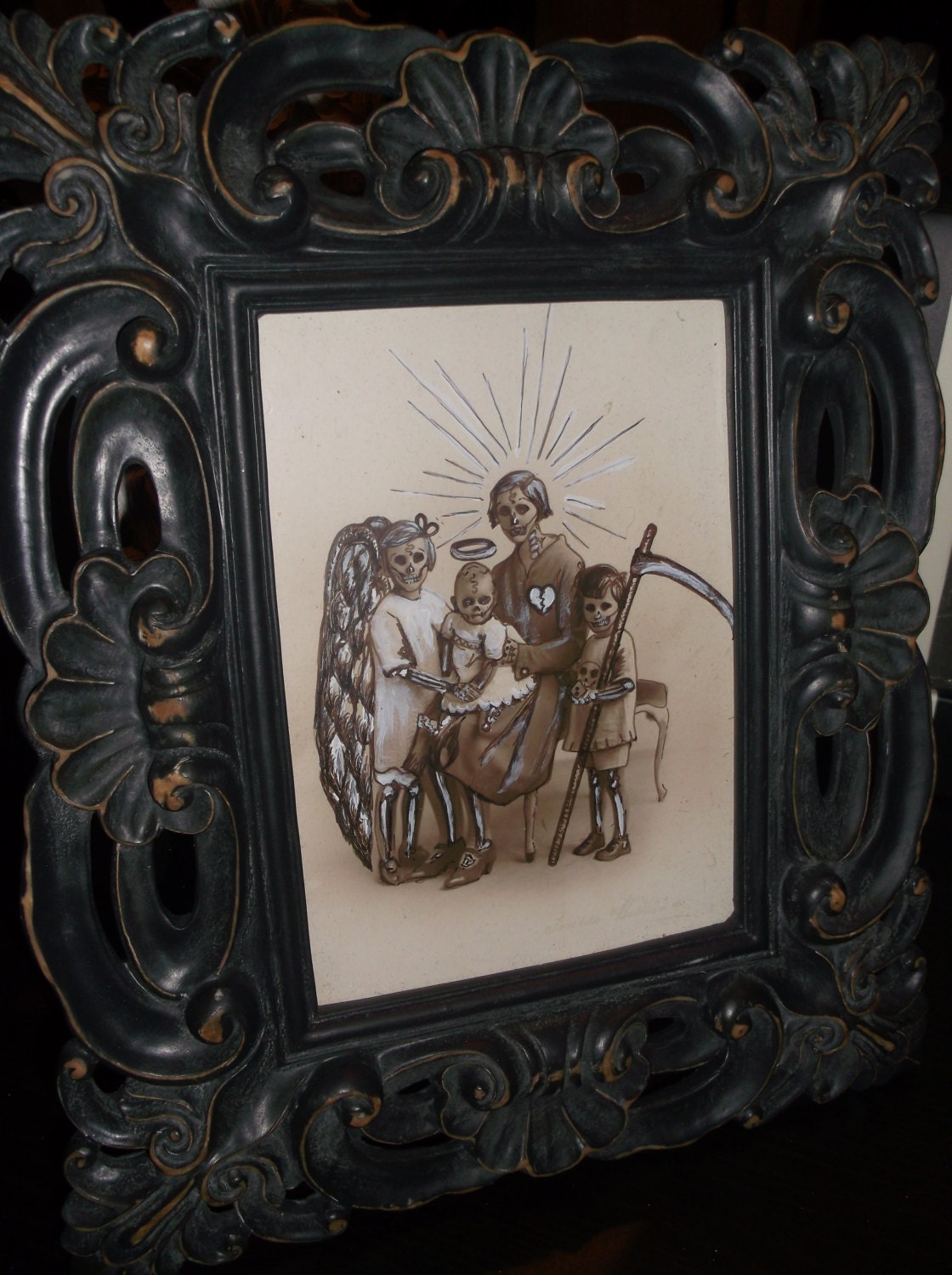 Only A Mother's Love... Altered Art 1930's Vintage Supernatural Curious Photograph
