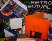 Crystal Orange 3.5" Floppy Disk Retro Greeting Card