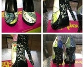 Hand-Painted Custom Designed Heels