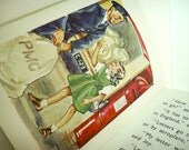 Vintage childs schoolbook australian schoolbook 1950s holiday theme