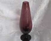 Hand Blown Glass Swirls Vase