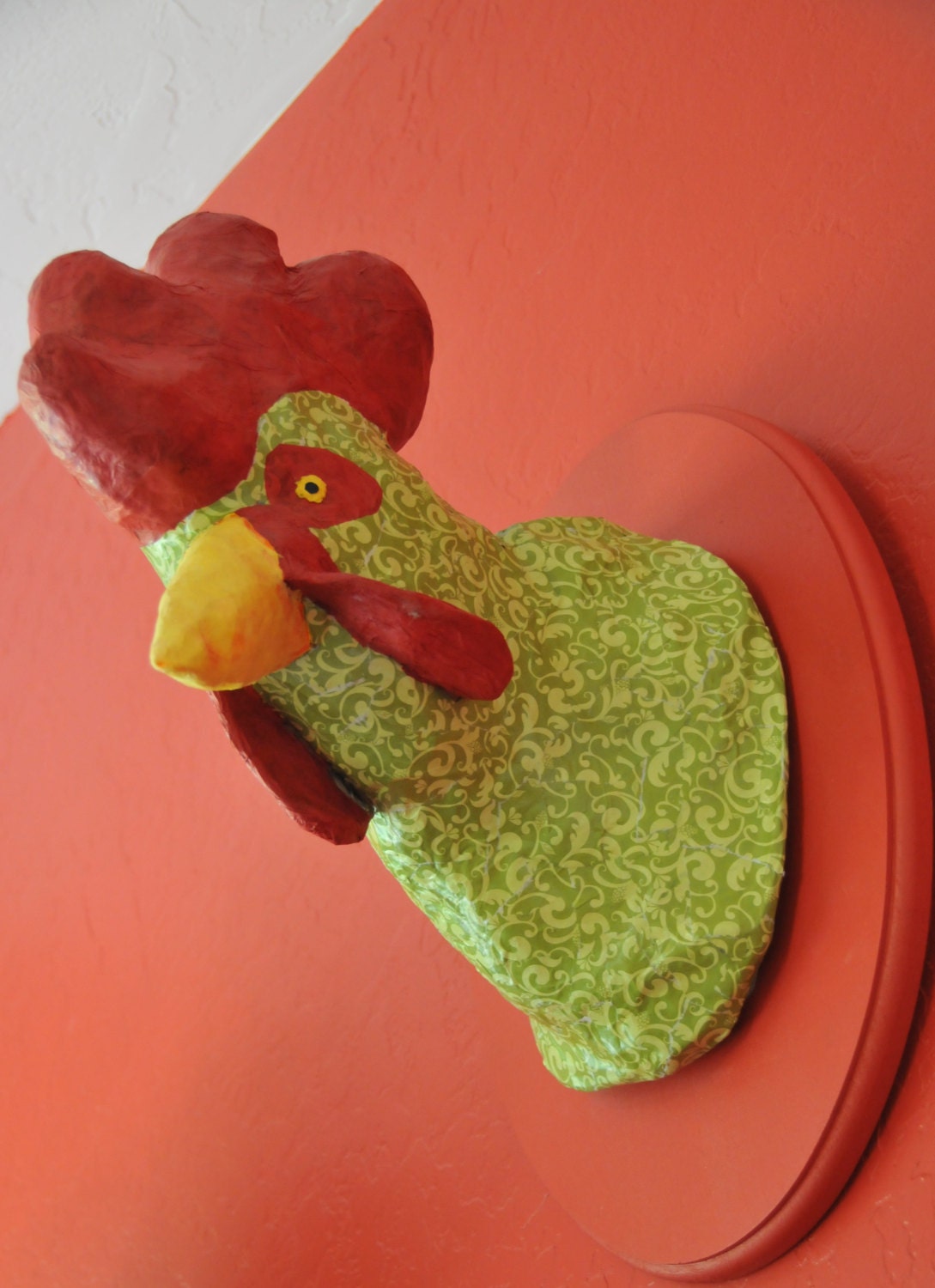Paper Mache Taxidermy Rooster