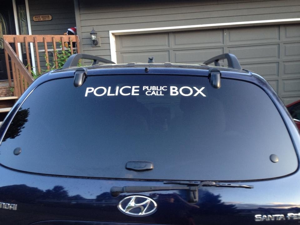 24" Doctor Who Inspired TARDIS Decal