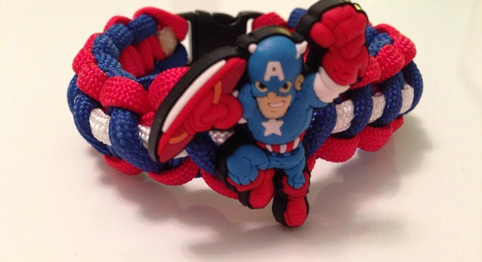 Captain America Paracord Bracelet