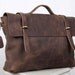 Brown Handmade cow leather tote/man's bag/shoulder bag/briefcase /messenger bag/leather bag/handmade bag/