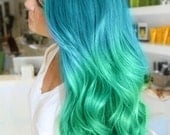 100% Human Hair  Ombre Clip In Extension Set - 15"