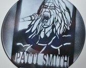 Patti Smith vinyl LP record original stencil hanging mobile art