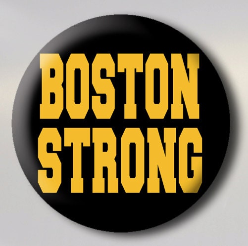 Charity Pin - Boston Strong - 1.25" pinback button by Hockeyfight