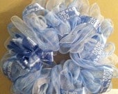 Baby Boy Deco Mesh Wreath