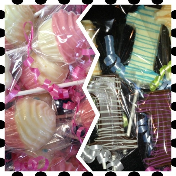 24p 1st Birthday Chocolate Lollipop Assortment
