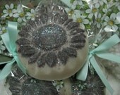 Lovely simpleness of daisies, gardenia, lemongrass - a fresh spring day. Great for exfoliating your feet. Handmade Artisan Bar Soap