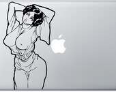 Princess Leia Organa -- Mac Decal Mac Sticker Macbook Decals Macbook Stickers  Vinyl Decal for Apple Laptop Macbook Pro / Macbook Air / iPad