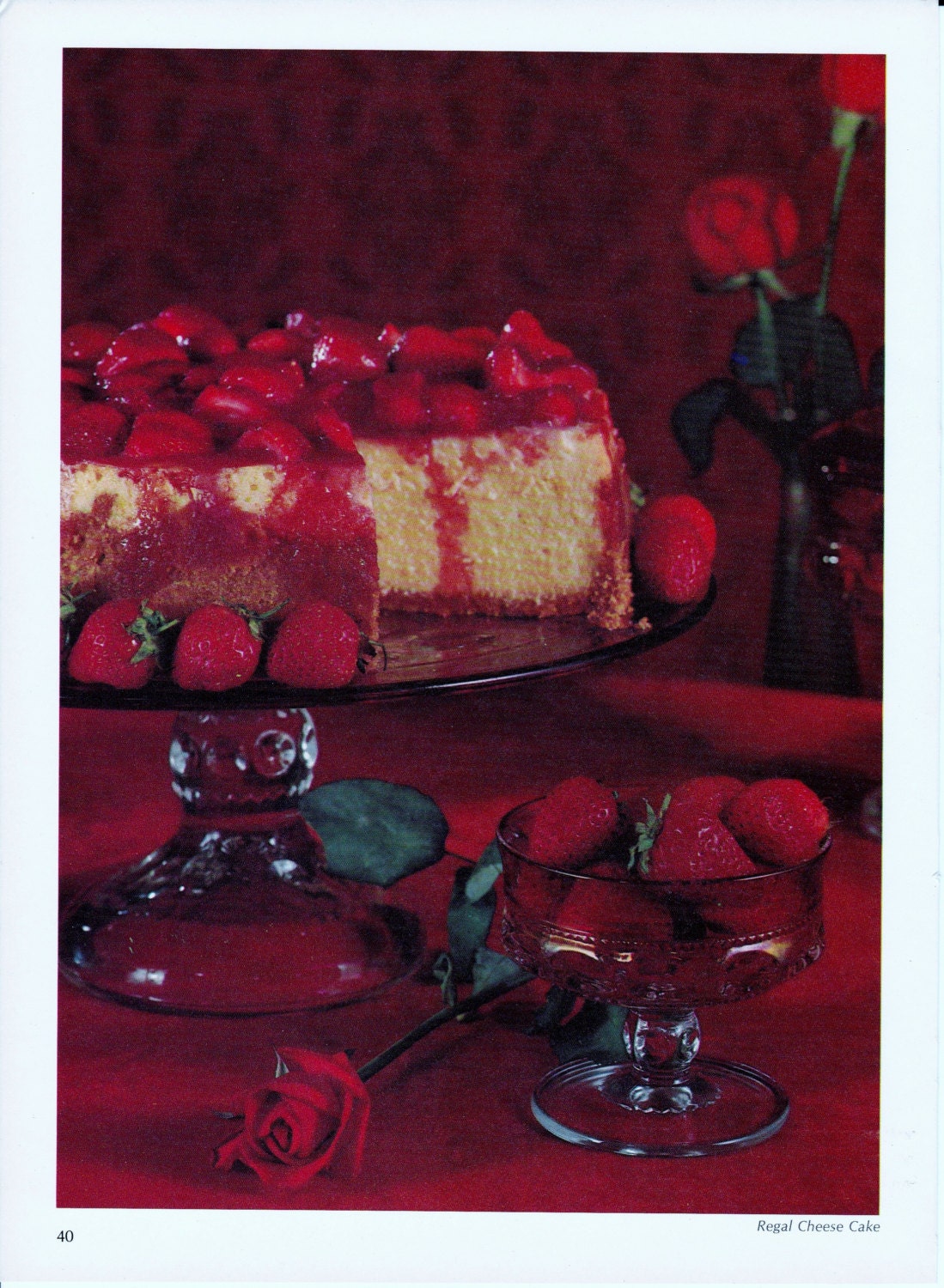 Vintage Cheese Cake Print - Photographic illustration - Cooking - Foods