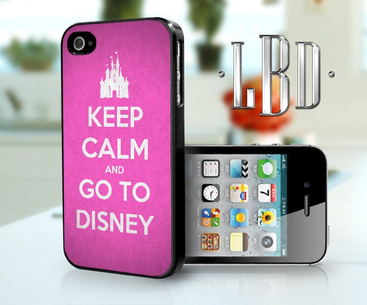 Keep Calm and Go To Disney Pink - iPhone 4 4s Case iP4