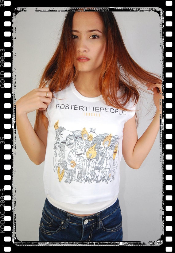 New Forter The People American Indie Pop Punk Rock Vintage Crop Women Tank Top Vest Singlet T-shirt S M L