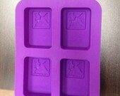4-Oblong Angel Love First Sight Soap Mould Cake Mold  Flexible Silicone Mold For Handmade Soap Candle Candy Chocolate Cake Fimo Resin Craft